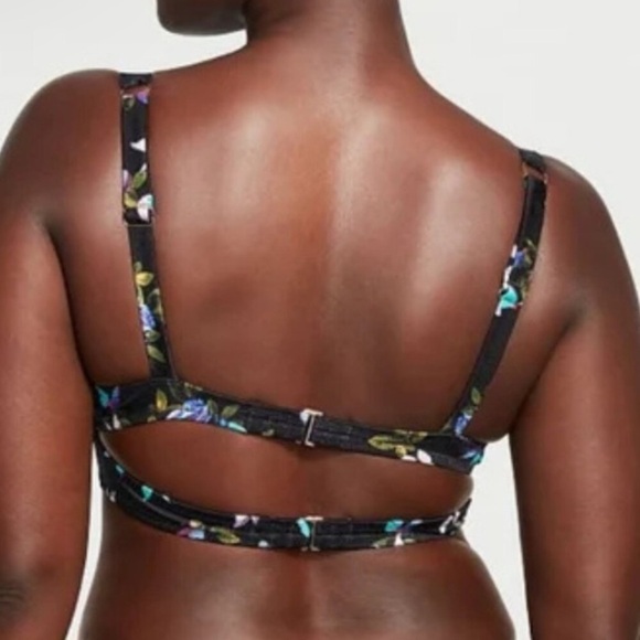 New! Victoria's Secret Electric Butterflies Shine Strap Bikini Top 4622 - Picture 3 of 9